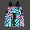 Women Men Geometric Luminous Purse Flash Travel Shoulder