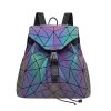 Women Men Geometric Luminous Purse Flash Travel Shoulder