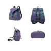 Women Men Geometric Luminous Purse Flash Travel Shoulder