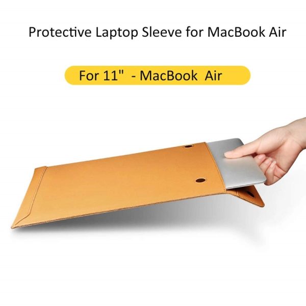 11/12/13/15 Inch Leather Laptop Sleeve Bag