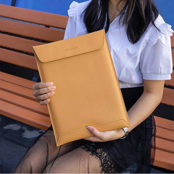 11/12/13/15 Inch Leather Laptop Sleeve Bag