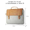 14 Inches Portable Leather Laptop Handbag