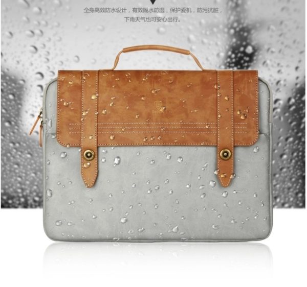 14 Inches Portable Leather Laptop Handbag