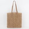 Handwoven Straw Beach Bag for Travel