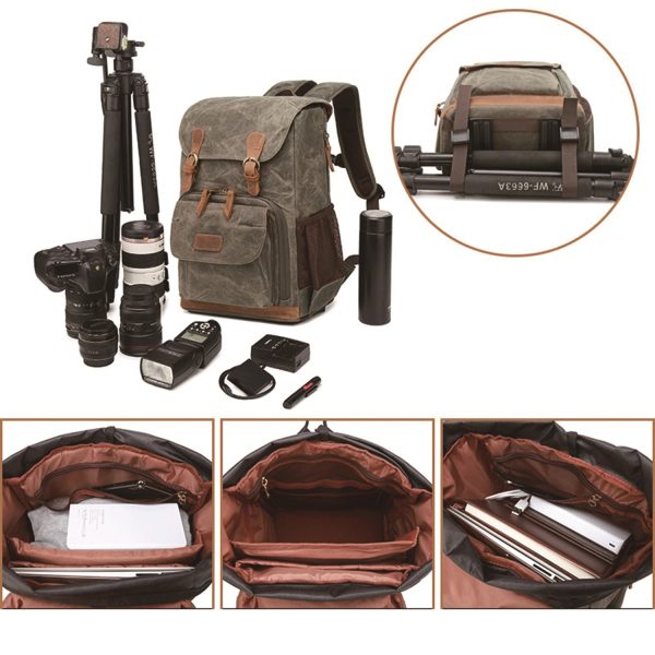 Canvas Camera Backpack