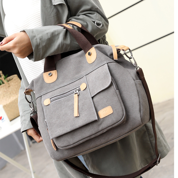 Lightweight Organizer Handbag With Multiple Pocket