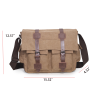 Classic Vintage Canvas Messenger Bag