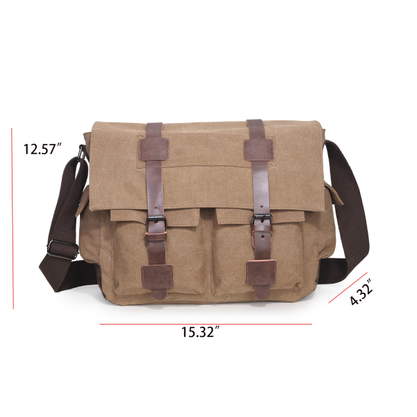 Classic Vintage Canvas Messenger Bag