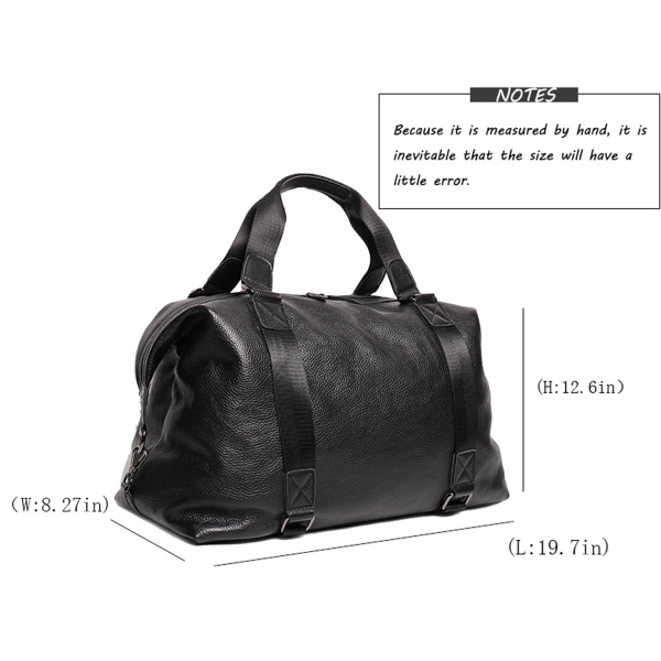 Leather Travel Duffel Bag