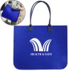 Felt Oversized Shoulder Tote Bag