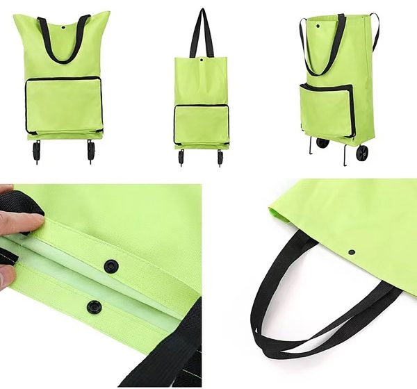 Collapsible Folding Trolley Bags With Wheels