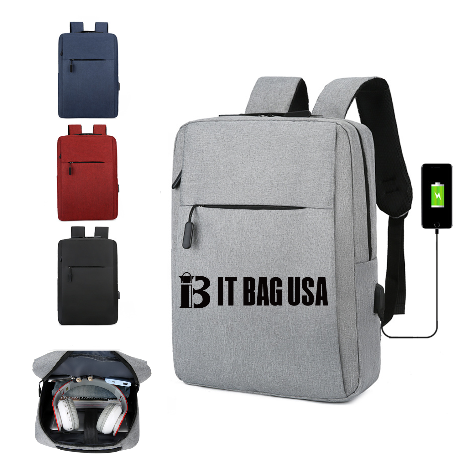 Travel Laptop Business Backpack With Usb Charging Port