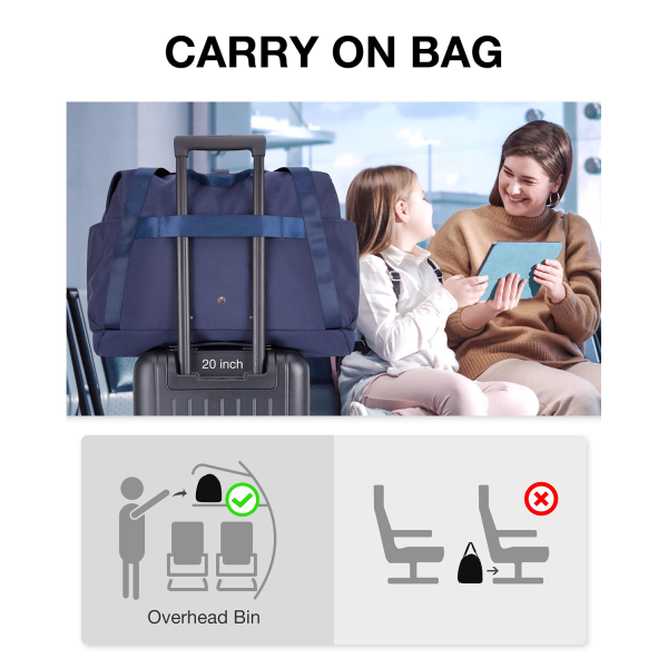 Anti-Wrinkle Overnight Bag For Travel