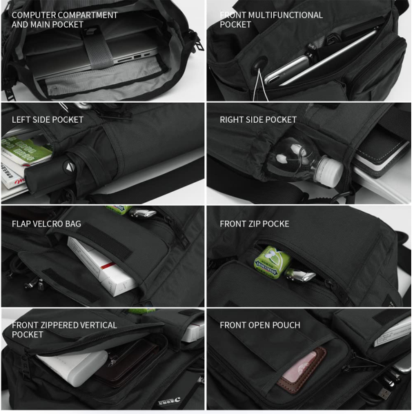 Mens Messenger Laptop Shoulder Bag