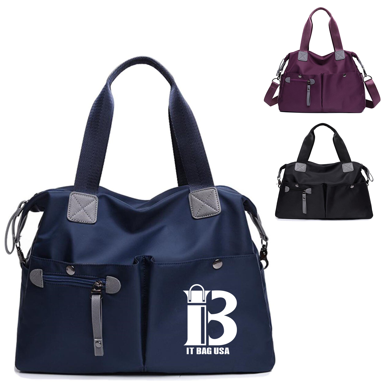 Waterproof Nylon Multi Pocket Shoulder Bags