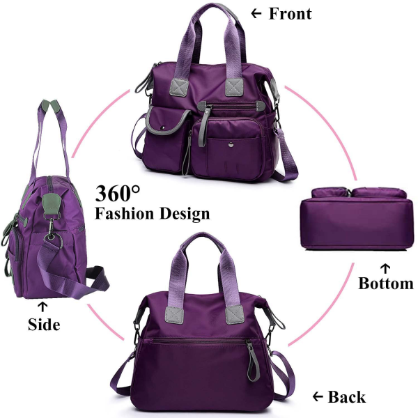 Waterproof Nylon Multi Pocket Shoulder Bags