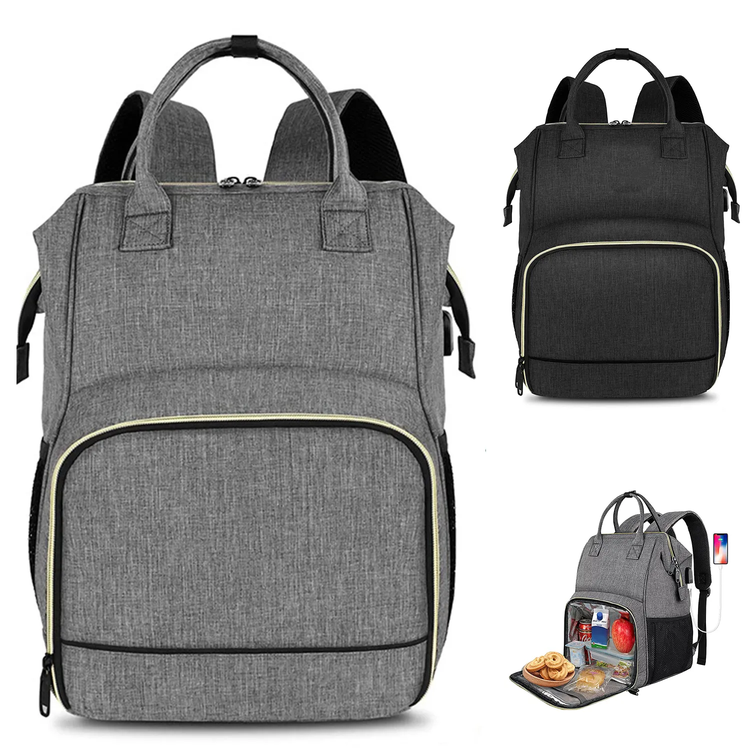Insulated Cooler Backpack With Usb Port