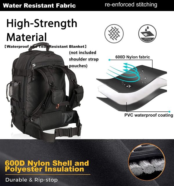 Tactical Hiking Expandable 39L-60L Backpack