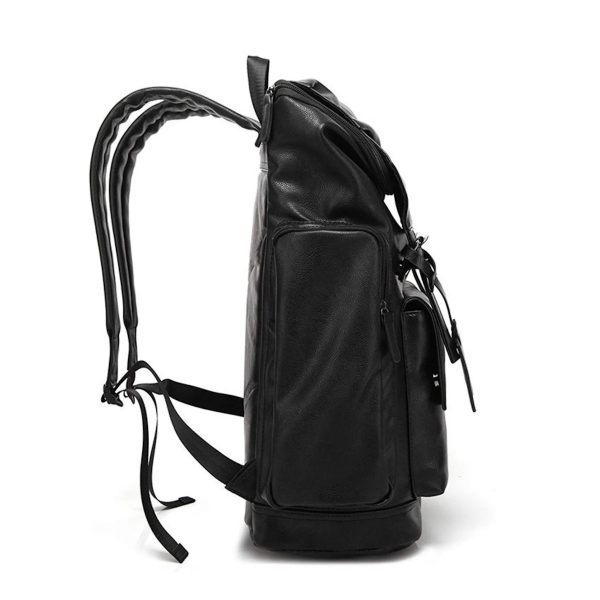 Pu Leather Casual 15.6Inch Laptop Backpack