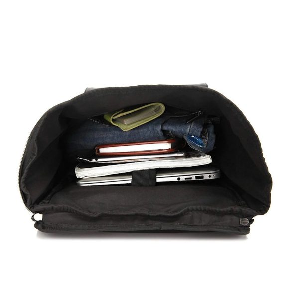 Pu Leather Casual 15.6Inch Laptop Backpack