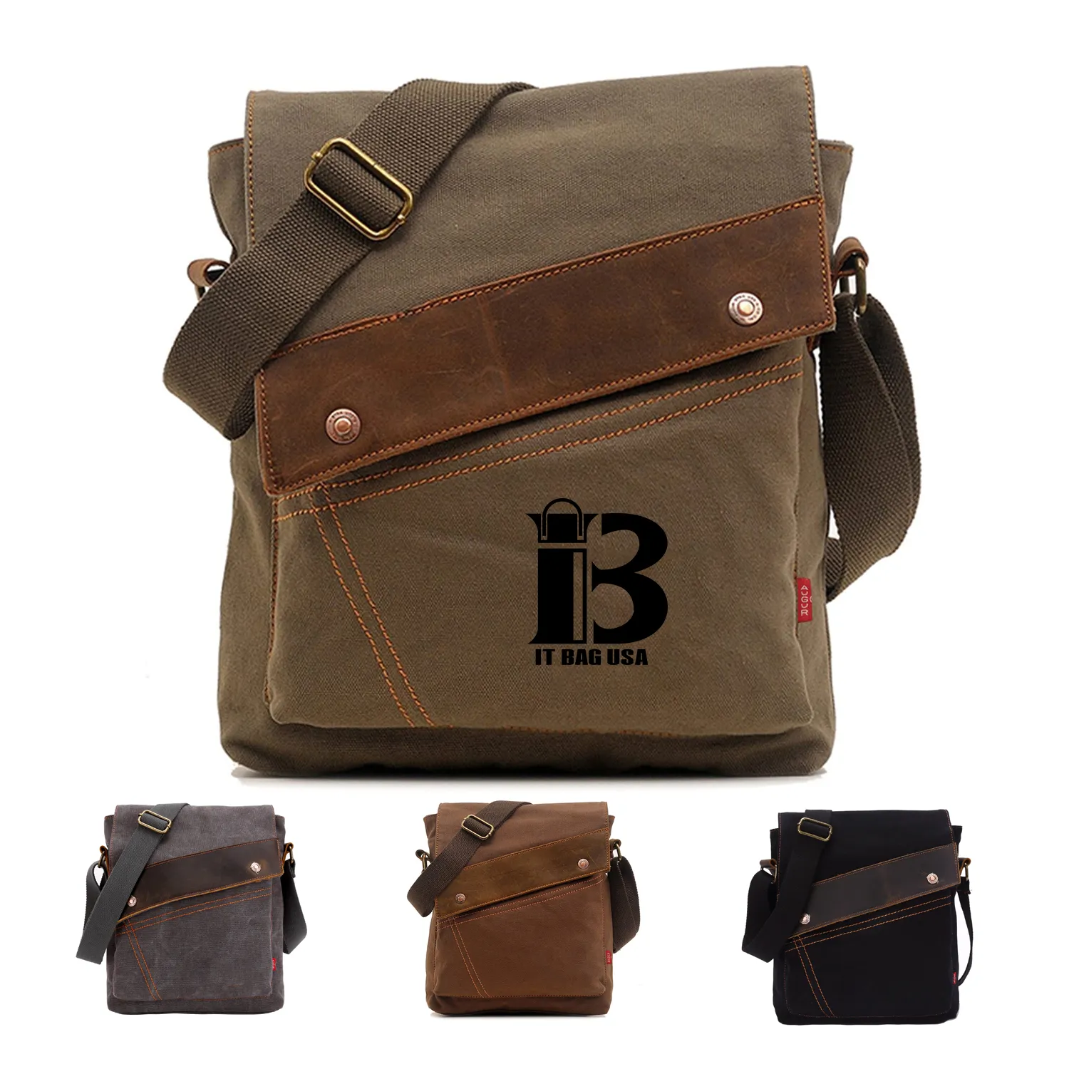 Vintage Small Canvas Shoulder Bag
