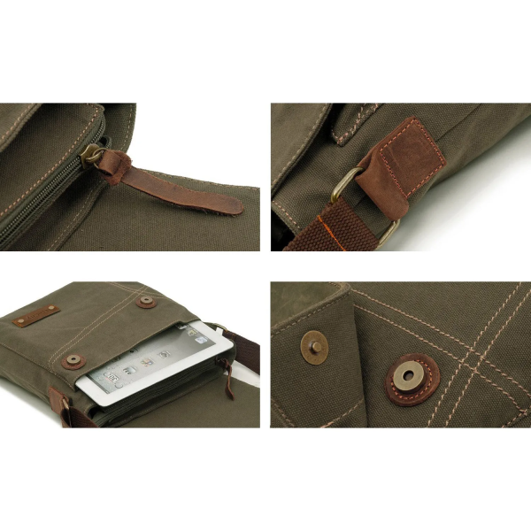 Vintage Small Canvas Shoulder Bag