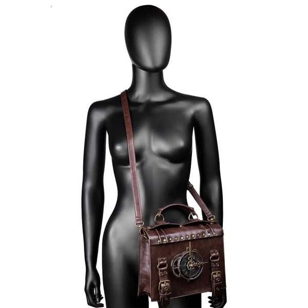 Punk Industrial Vintage Style Single Shoulder Crossbody Bag