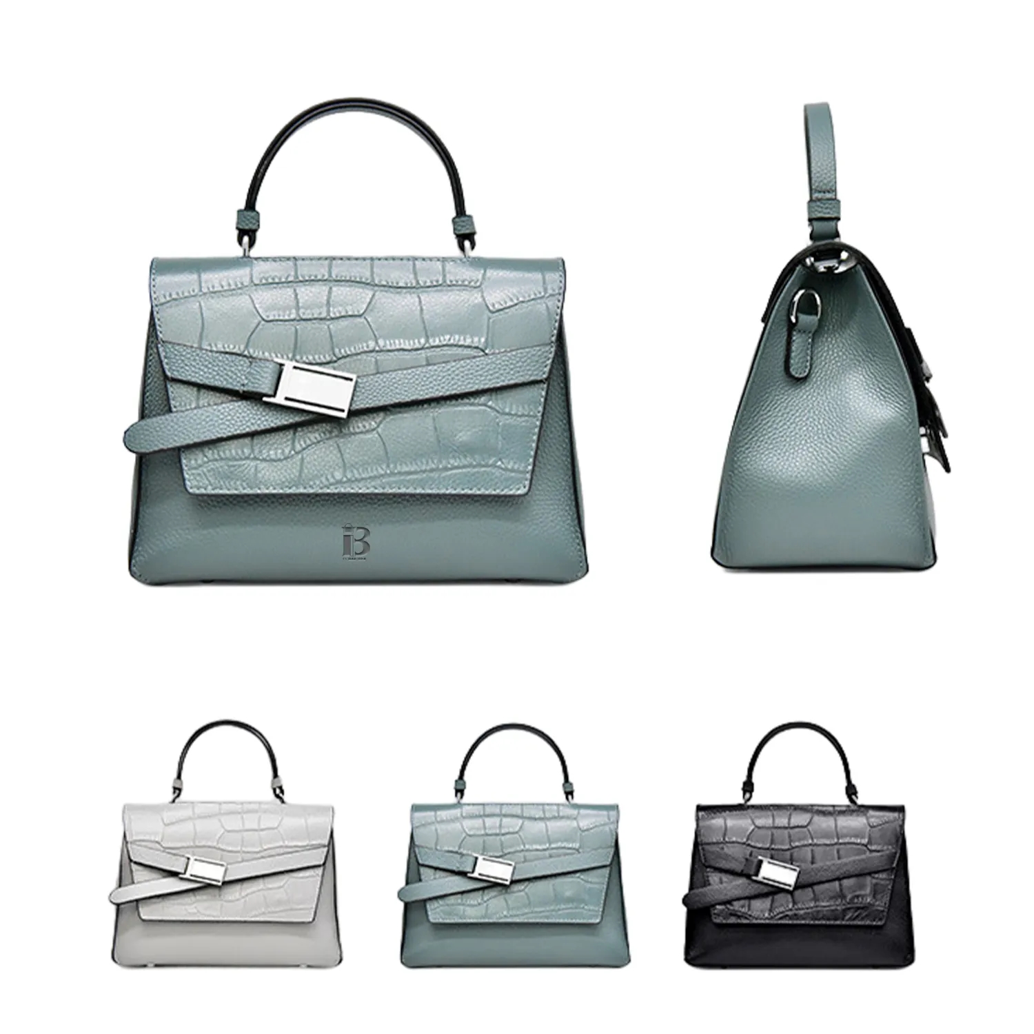 Single Shoulder Fashionable Summer Crocodile Pattern Bag