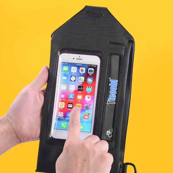Sports waterproof touchscreen chest bag