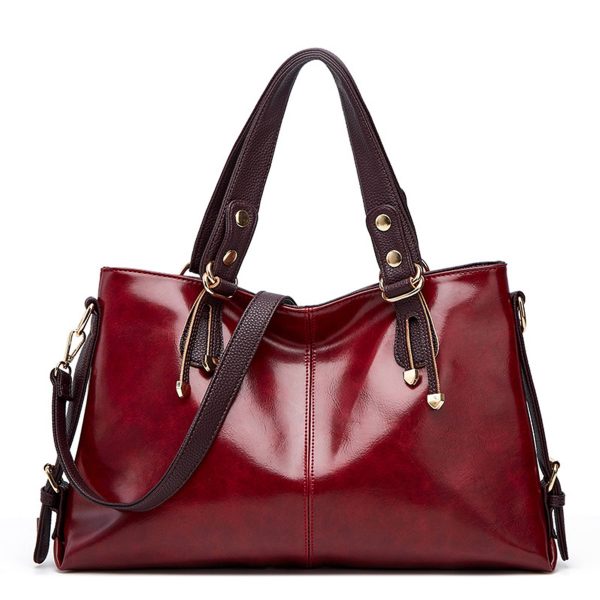 PU Large Capacity Tote Crossbody Bag