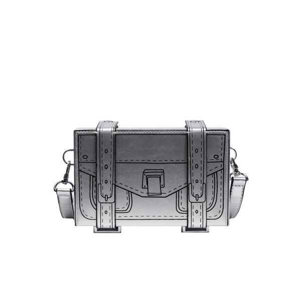 PU Leather Comic Style Crossbody Bag