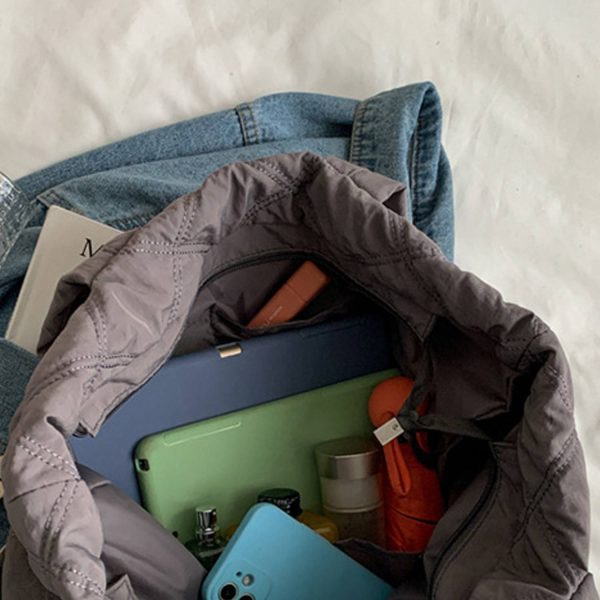 Nylon Cotton Large Capacity Tote Bag