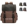 Canvas And Leather Rucksack Backpack