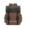 Canvas And Leather Rucksack Backpack