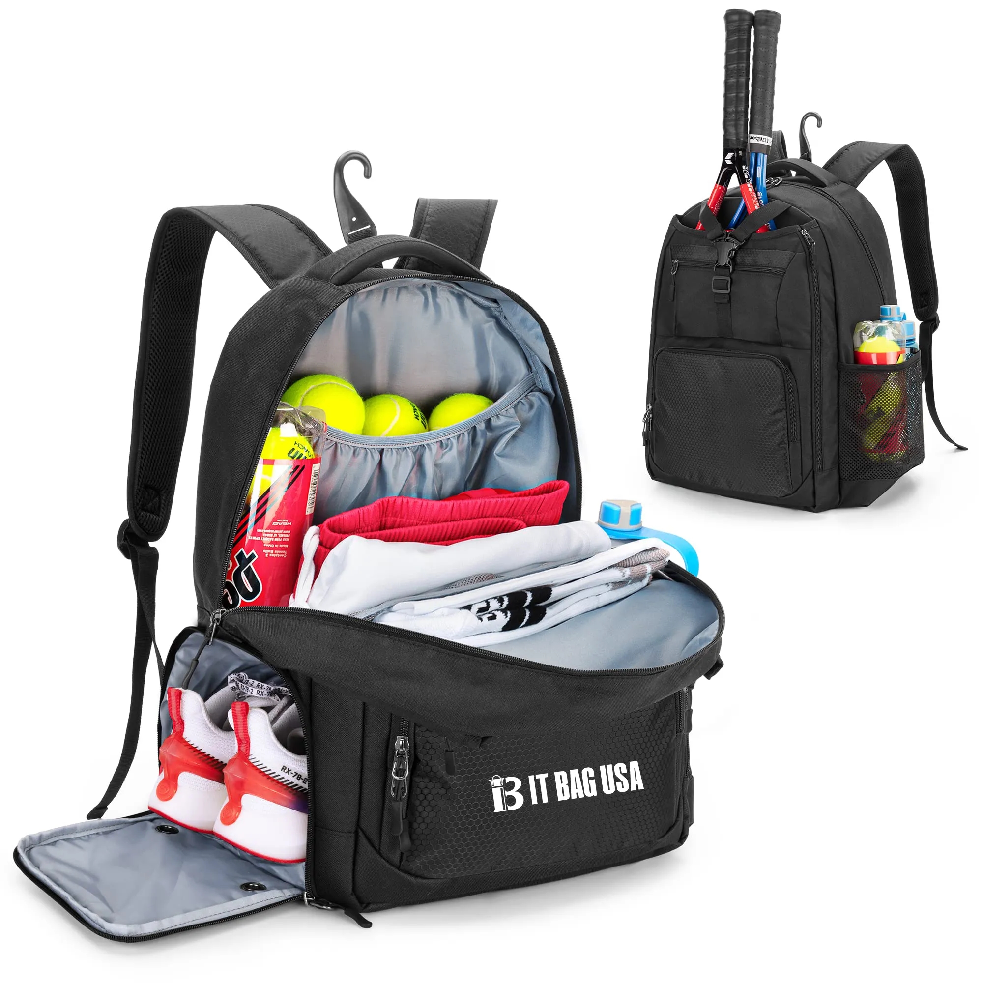 Tennis Backpack With Separate Shoe Space