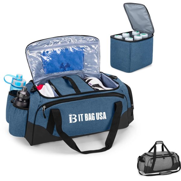 Travel Duffel With Cooler Bag For 6 Can Drinks