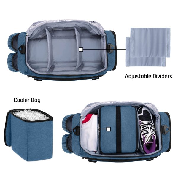 Travel Duffel With Cooler Bag For 6 Can Drinks