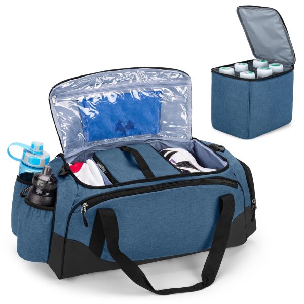 Travel Duffel With Cooler Bag For 6 Can Drinks