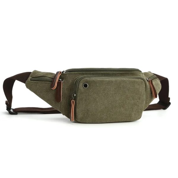 Canvas Waist Fanny Bag