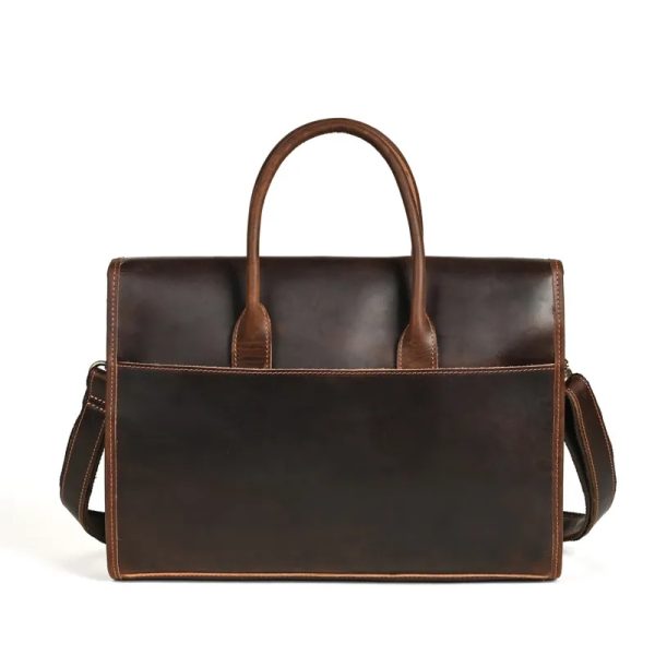 Leather Briefcases Laptop Messenger Bag
