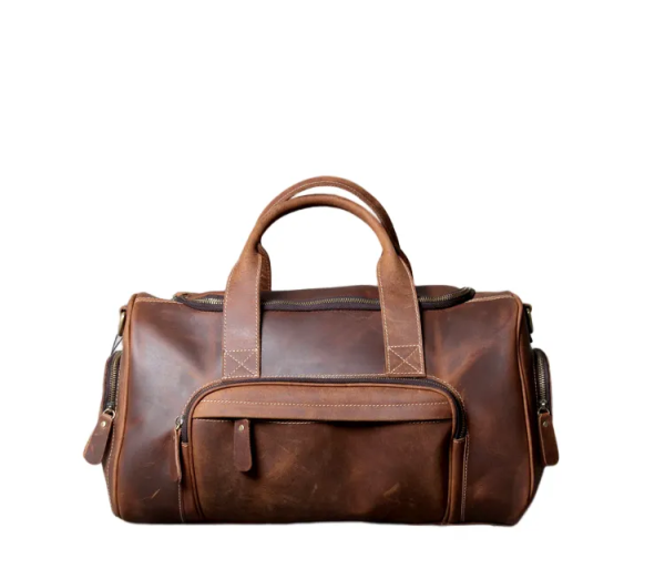 Handmade Cowhide Duffel Bag