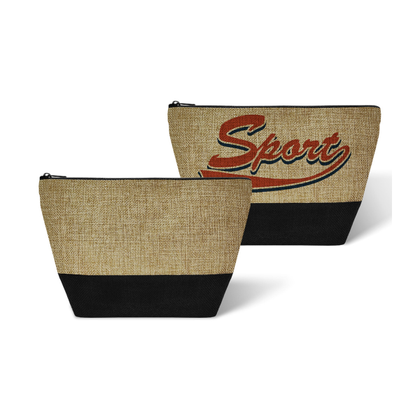 Linen Cosmetic Bag