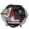 Canvas Travel Duffel Bag with Shoes Compartment