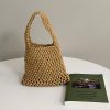 Hand-woven Shoulder Drawstring Summer Beach Bag