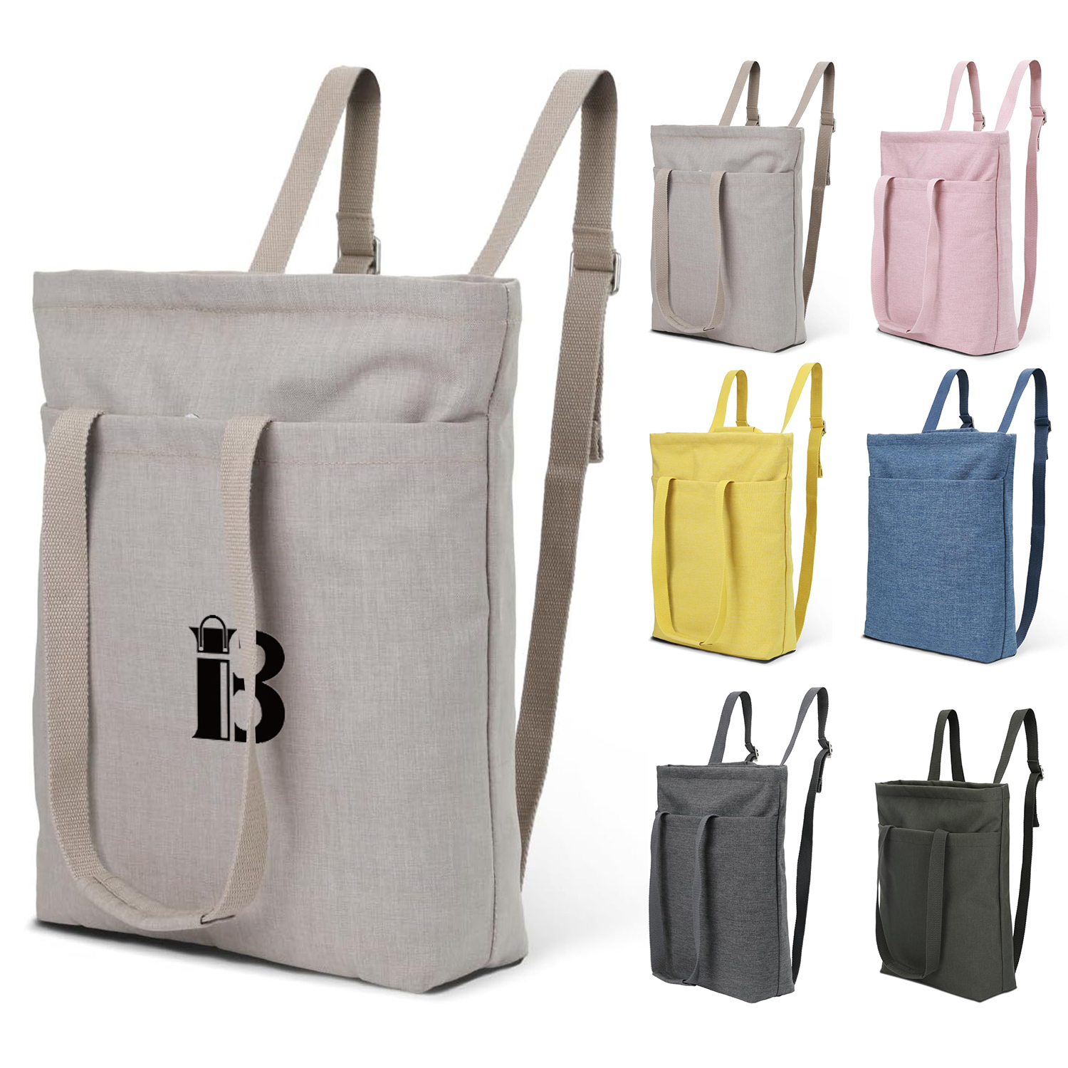 Tote Bag Backpack 2 in 1 Waterproof Holds14" Laptop