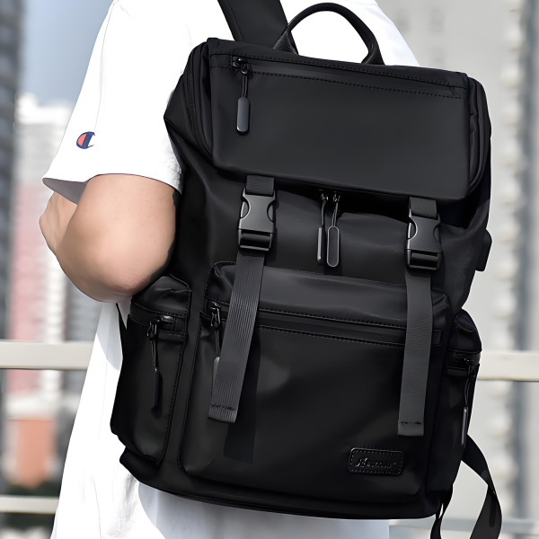 Korean-Style Oxford Cloth Large-Capacity Laptop Backpack