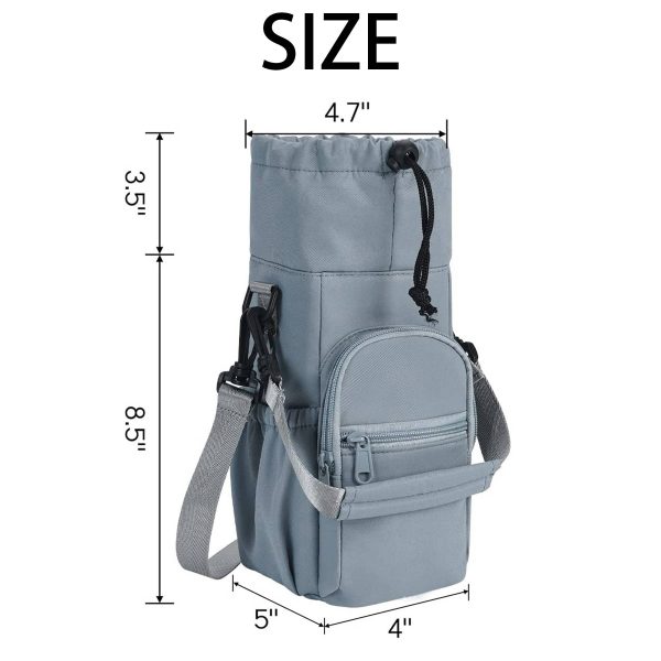 Canvas Portable water bottle insulation bag