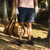 Canvas Large capacity outdoor hand-held firewood storage bag