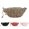 Crinkled down cotton cloud cross-body bag