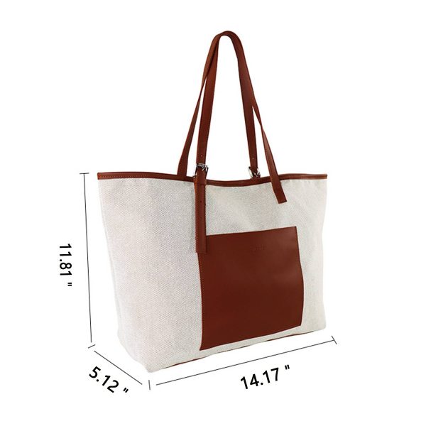 Thickening Polyester-cotton High-capacity Shopping Handbag